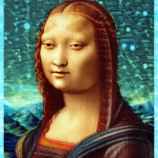 В стиле Леонардо – женщина из грядущего (почти Джоконда).